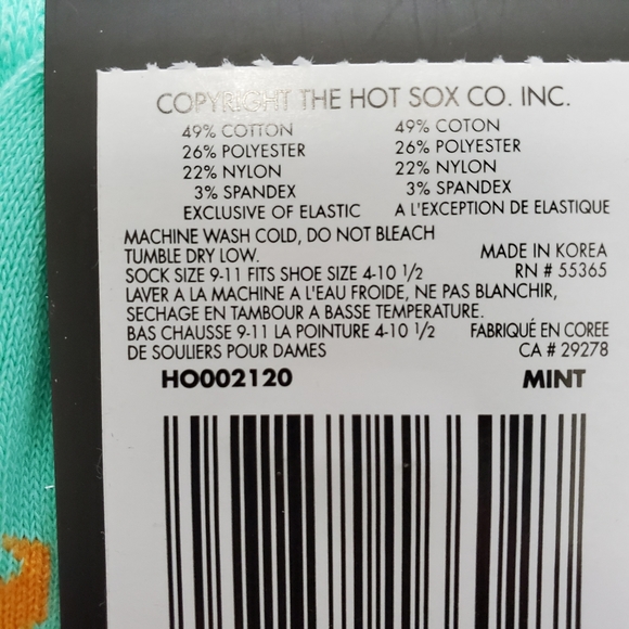 🧦3/$25 HotSox light green dachshund socks - Picture 2 of 4
